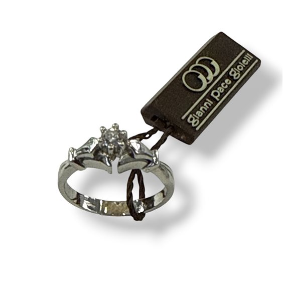 Ring Gianni Pace Woman Solitari in White Gold Diamante 0.16 Ct GPGSL18 - GPGSL18